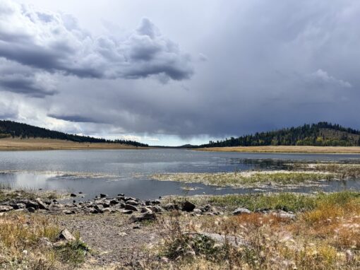 Beautiful Crescent Lake in The Arizona White Mountains Beautiful Crescent Lake in The Arizona White Mountains